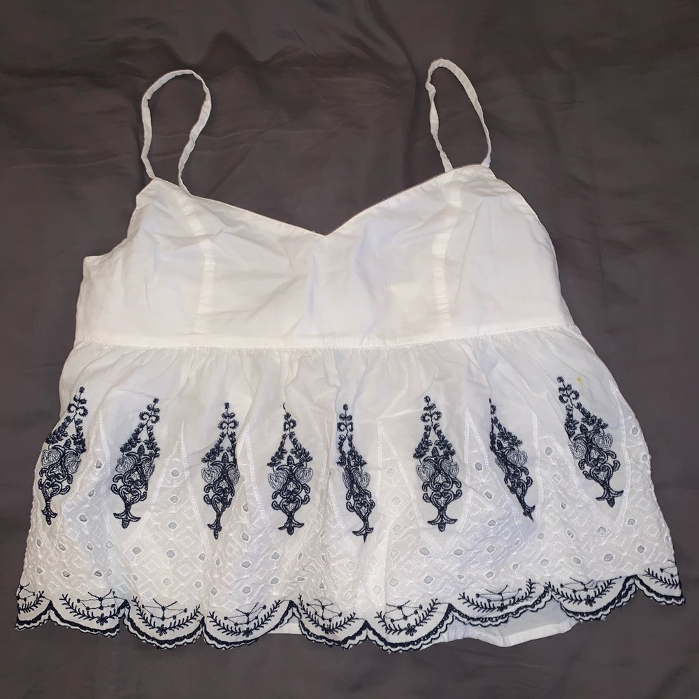 Lace babydoll tank